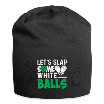 Let's clap some white balls - Jersey Beanie - black - Front