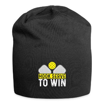 Hakenaufschlag Zum Sieg - Jersey-Beanie - Schwarz - Vorne