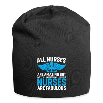 Alle Krankenschwestern Sind Erstaunlich, Aber - Jersey-Beanie - Schwarz - Vorne