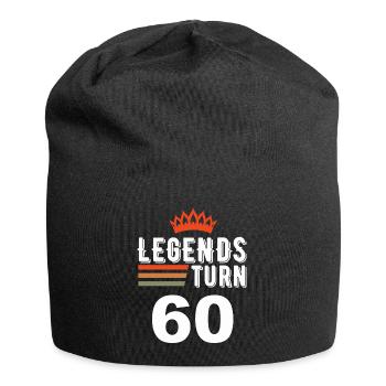 Les légendes ont 60 ans, 60 ans - Bonnet en jersey - noir - Devant