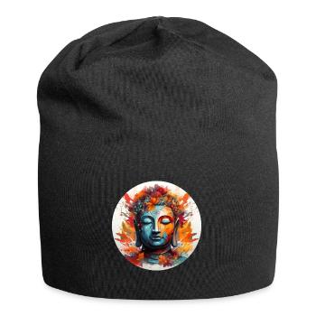 T-shirt Sérénité Bouddha Marque Vibration Positive - Bonnet en jersey - noir - Devant