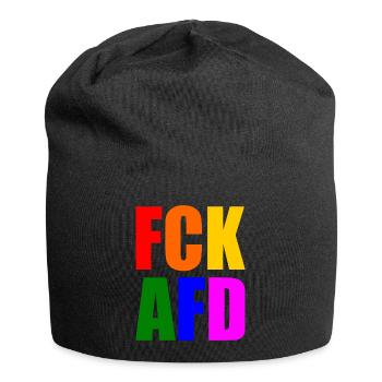 Fck afd - Jersey-Beanie - Schwarz - Vorne