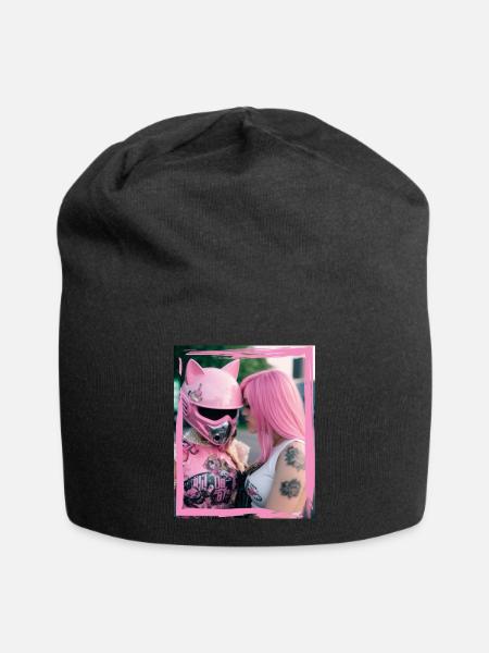 Biker Chicks - Jersey-Beanie - Schwarz