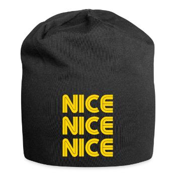 Nice Nice Nice - Jersey-Beanie - Schwarz - Vorne