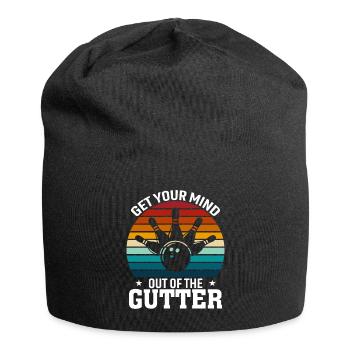Get Your Mind Out Of The Gutter - Jersey Beanie - black - Front