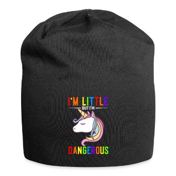 Je suis petit mais je suis danger - Bonnet en jersey - noir - Devant