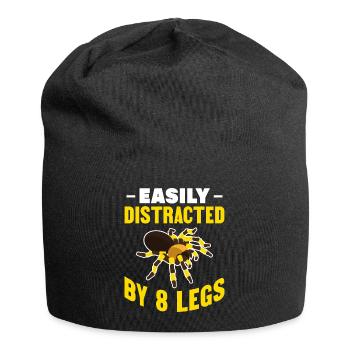 Funny Easily Distracted - Tarantula Pet Arachnid - Jersey-Beanie - Schwarz - Vorne