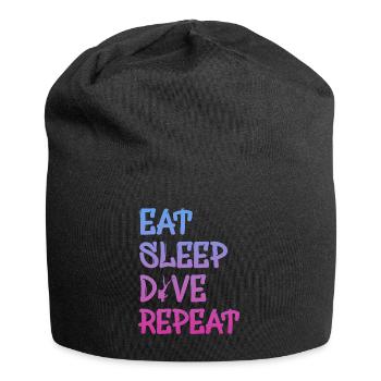 dive, diver, scuba diving, tauchen - Jersey-Beanie - Schwarz - Vorne