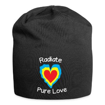 Radiate pure love - Jersey Beanie - black - Front