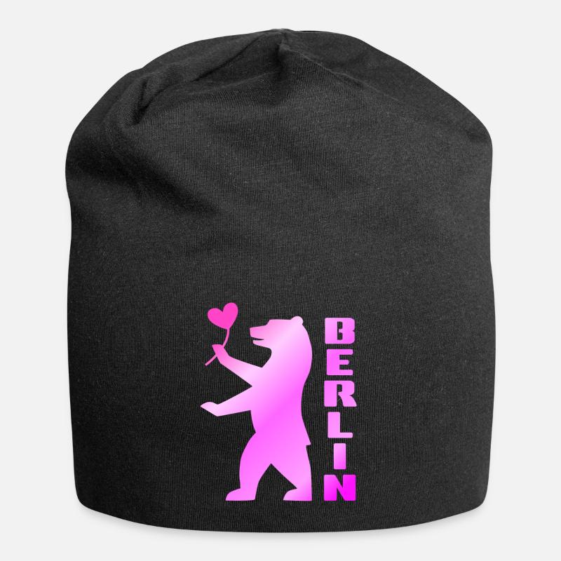 Berlin Berlin Bear - Jersey Beanie - black