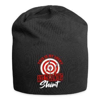 Axt Axt-Werfer Axt-Werfer-Liebhaber - Jersey-Beanie - Schwarz - Vorne