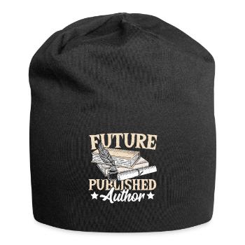 Bibliophiler Journalist Blogger Journalistisches - Jersey-Beanie - Schwarz - Vorne