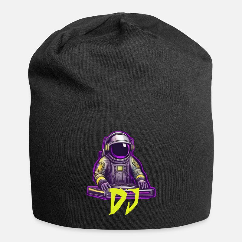 DJ Astronaut - Jersey-Beanie - Schwarz