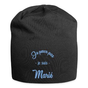 MARIE. FUTUR MARIE. EVJF. TEAM MARIE - Bonnet en jersey - noir - Devant