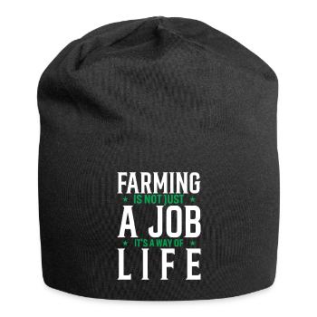 Farming Is Not Just A Job, It's A Way Of Life. - Jersey Beanie - black - Front