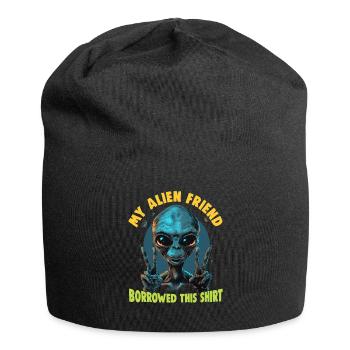 SciFi and alien aliens and UFO fan - Jersey Beanie - black - Front