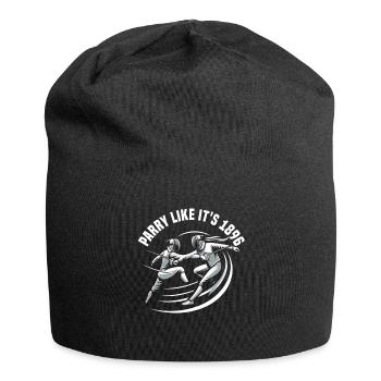 Masque Fencer Sport Design Sur Jeu Sur L’escrime De Combat - Bonnet en jersey - noir - Devant