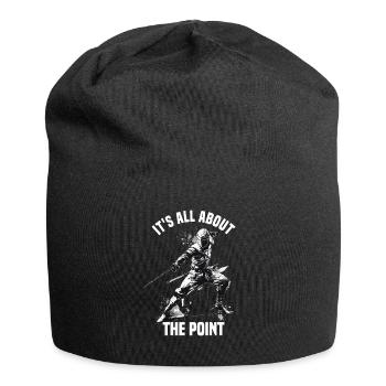 Masque Fencer Sport Design Sur Jeu Sur L’escrime De Combat - Bonnet en jersey - noir - Devant