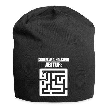 Lustig Sprüche Witze Abitur Abi Schleswig-Holstein - Jersey-Beanie - Schwarz - Vorne