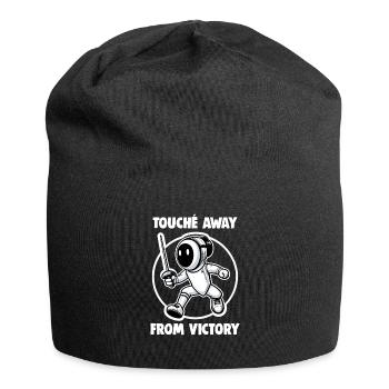 Masque Fencer Sport Design Sur Jeu Sur L’escrime De Combat - Bonnet en jersey - noir - Devant