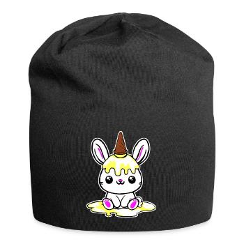 Eishorn - Jersey-Beanie - Schwarz - Vorne