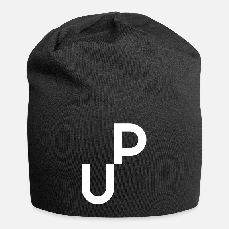 UP (negativ) - Jersey-Beanie - Schwarz