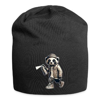Panda Graffiti Bombe aérosol Street Art - Bonnet en jersey - noir - Devant