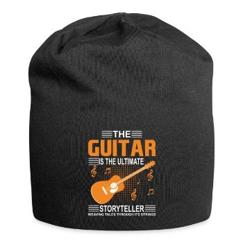 The Guitar Is The Ultimate Storyteller, Weaving Ta - Jersey Beanie - black - Front