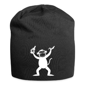 Monkey Beer Drôle De Fête Célibataire - Bonnet en jersey - noir - Devant