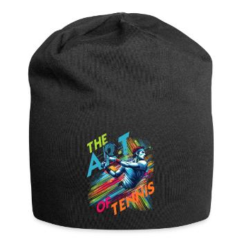 Dynamic Serve: The Art of Tennis in Motion - Jersey Beanie - black - Front