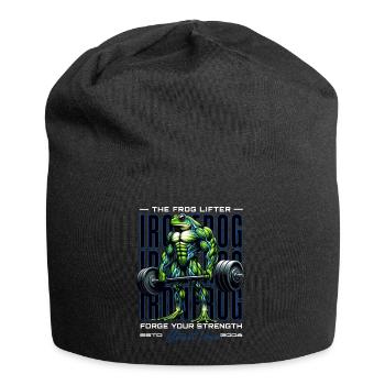 The Frog Lifter - Jersey-Beanie - Schwarz - Vorne