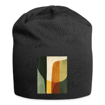 Poster Minimalist Geo 1 - Jersey Beanie - black - Front