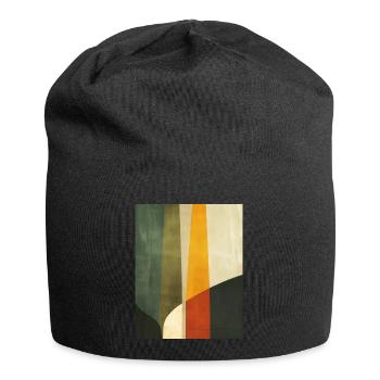 Poster Minimalist Geo - Jersey Beanie - black - Front