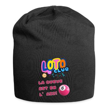 LOTO - BINGO - 6 - LA QUEUE EST EN L'AIR - Bonnet en jersey - noir - Devant