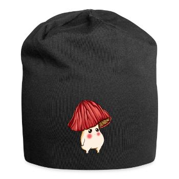 Trauriger Wald Pilz Essbare Pilze Pilzsammler - Jersey-Beanie - Schwarz - Vorne