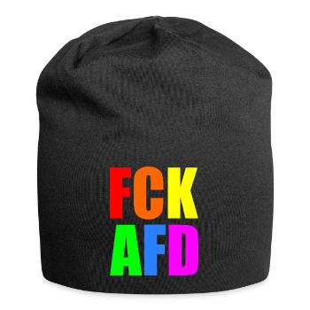 Fck afd - Jersey-Beanie - Schwarz - Vorne