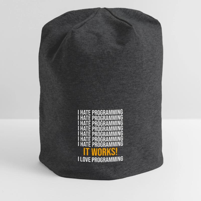 Coder Developer Programmer Coding IT Computer Jersey Beanie
