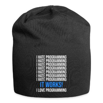 Programmierer Entwickler Programmierer Programmieren IT Computer - Jersey-Beanie - Schwarz - Vorne