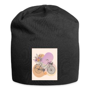 Vélo - Taches de couleur - Bonnet en jersey - noir - Devant