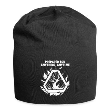 Bushcrafting Outdoor Prepared For Anything - Jersey Beanie - black - Front