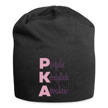 Perfekt Königlich Attraktiv - Jersey-Beanie - Schwarz - Vorne