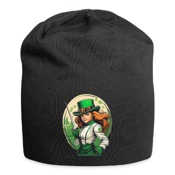 Clôture Trèfle de la Saint-Patrick - Bonnet en jersey - noir - Devant
