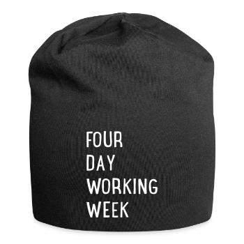 Semaine de travail de quatre jours - Bonnet en jersey - noir - Devant