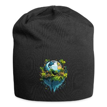 Respect Your Mother on Earth Day - Jersey Beanie - black - Front