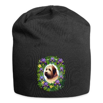 Briard Dog Breed - Jersey Beanie - black - Front