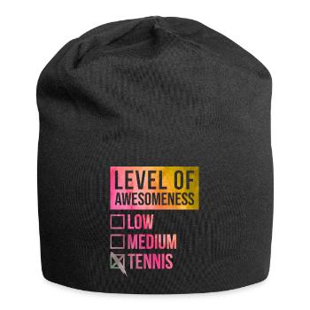 Tennis Tennis Tennis - Jersey-Beanie - Schwarz - Vorne