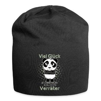 Bonne chance avec les nouveaux collègues Veräter Panda - Bonnet en jersey - noir - Devant