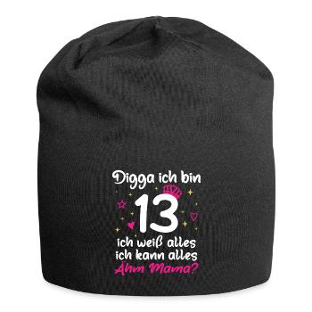 Digga I'm 13 I Can Do Everything 13th Birthday - Jersey Beanie - black - Front