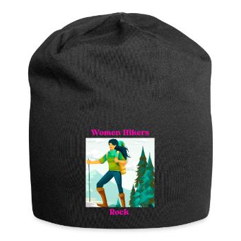 Femmes Randonneuses Rock - Bonnet en jersey - noir - Devant