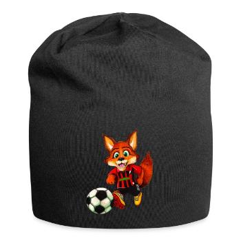  Fuchs - Jersey-Beanie - Schwarz - Vorne